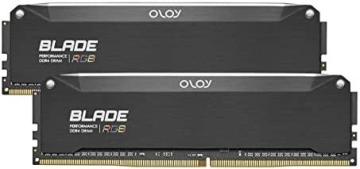 OLOy DDR4 RAM 16GB (2x8GB) Blade Aura Sync RGB 3200 MHz CL16 1.35V 288-Pin Desktop Gaming UDIMM