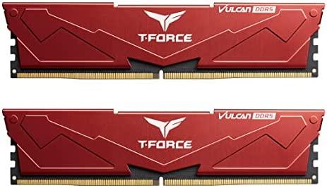TEAMGROUP T-Force Vulcan DDR5 32GB (2x16GB) 5600MHz (PC5-44800) CL32 Desktop Memory