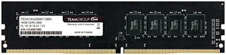 TEAMGROUP Elite DDR4 16GB Single 2666MHz (PC4-21300) CL19 1.2V UDIMM Memory