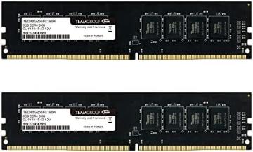 TEAMGROUP Elite DDR4 16GB Kit (2 x 8GB) 2666MHz PC4-21300 CL19 1.2V UDIMM