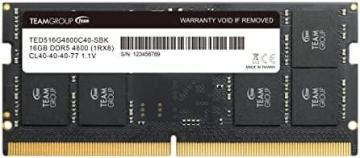 TEAMGROUP Elite SODIMM DDR5 16GB 4800MHz (PC5-38400) CL40 1.1V 262 Pin Laptop Memory