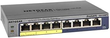 Netgear 8-Port PoE Gigabit Ethernet Plus Switch (GS108PEv3) – Managed