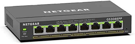 Netgear 8 Port PoE Gigabit Ethernet Plus Switch (GS308EPP)
