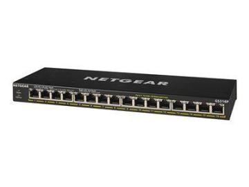 Netgear 16-Port Gigabit Ethernet Unmanaged PoE+ Switch (GS316P)