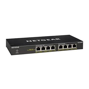 Netgear 8-Port Gigabit Ethernet Unmanaged PoE+ Switch (GS308PP)