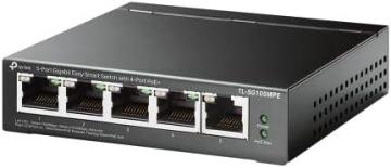 TP-Link TL-SG105MPE, 5 Port Gigabit PoE Switch, Easy Smart Managed