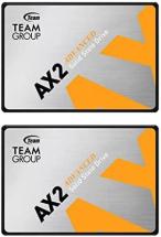 TEAMGROUP AX2 2TB 2 Pack 3D NAND TLC 2.5 Inch SATA III Internal Solid State Drive