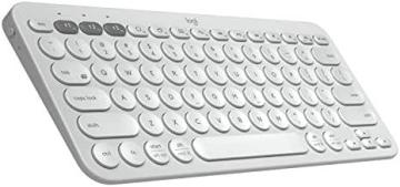 Logitech K380 Wireless Multi-Device Keyboard, Off White