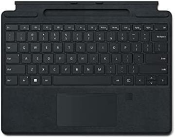 Microsoft Surface Pro Signature Keyboard with Fingerprint Reader, Black