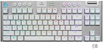 Logitech G915 TKL White Tactile Tenkeyless LIGHTSPEED RGB Mechanical Gaming Keyboard