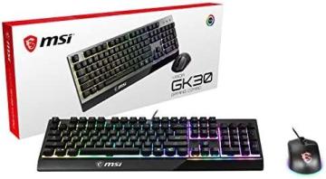 MSI Vigor GK30 Combo, 6-Zone RGB GK30 Gaming Keyboard & GM11 Gaming Mouse