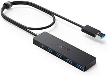 Anker 4-Port USB 3.0 Hub, Ultra-Slim Data USB Hub with 2 ft Extended Cable