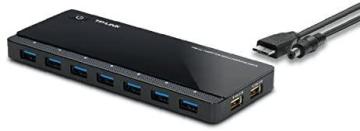 TP-Link Powered USB Hub 3.0 with 7 USB 3.0 Data Ports and 2 Smart Charging USB Ports