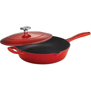 Tramontina Covered Round Dutch Oven Enameled Cast Iron 5.5-Quart Gradated Red