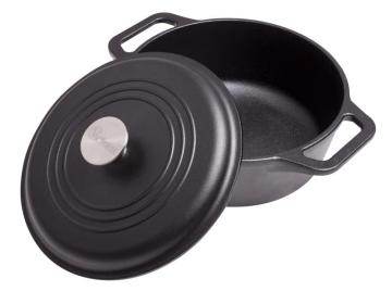 Victoria 4-Quart Cast-Iron Dutch Oven with Lid and Dual Loop Handles