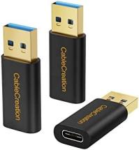 CableCreation [3-Pack] USB C Female to USB Male Adapter USB 3.1 5Gbps