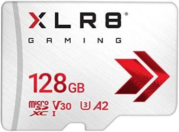 PNY XLR8 128GB Gaming Class 10 U3 V30 microSDXC Flash Memory Card