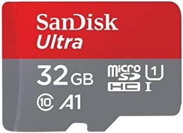SanDisk 32GB Ultra microSDHC UHS-I Memory Card with Adapter