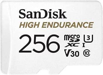 SanDisk 256GB High Endurance Video microSDXC Card with Adapter