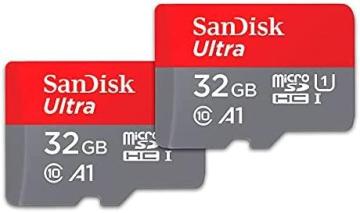 SanDisk 32GB (Pack of 2) Ultra microSDHC UHS-I Memory Card