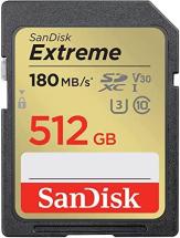 SanDisk 512GB Extreme SDXC UHS-I Memory Card