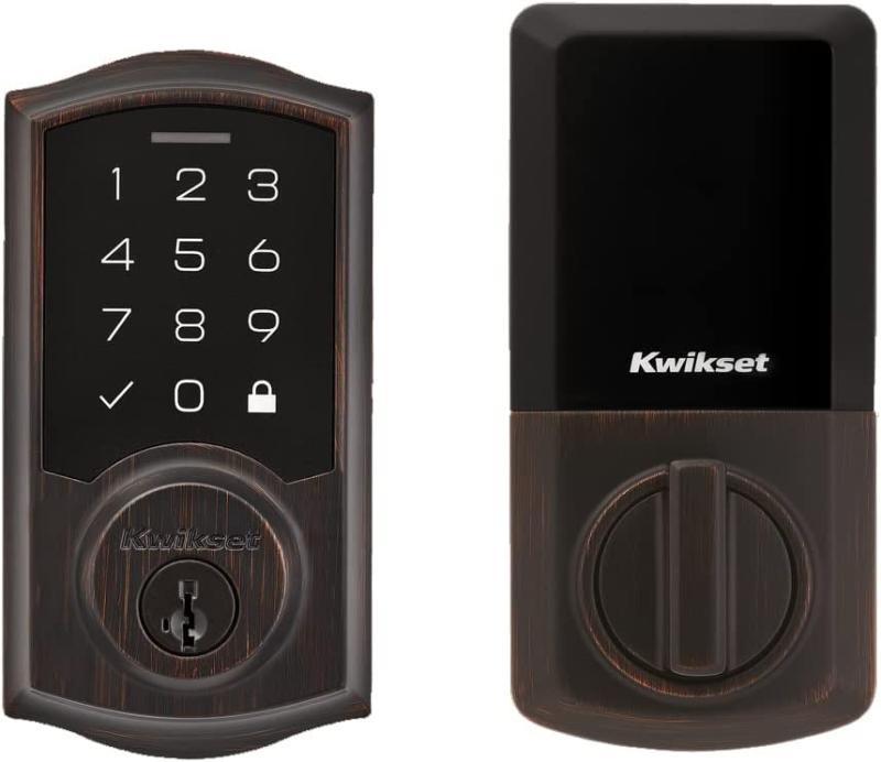 Kwikset SmartCode 270 Keyless Electronic Touchpad Deadbolt, Auto Door Lock