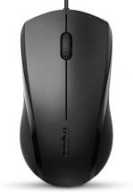Rapoo Silent Wired Mouse, Matte Black