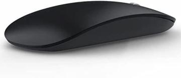 Uciefy U03 Wireless Mouse, 2.4G Rechargeable Super Slim Wireless Mouse, Matte Black
