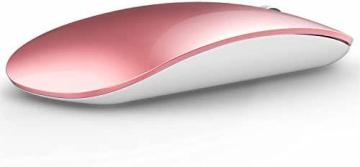 Uciefy U03 Wireless Mouse, 2.4G Rechargeable Super Slim Wireless Mouse, Rose Gold