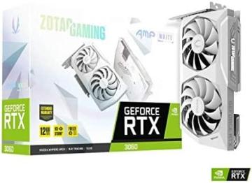Zotac GAMING GeForce RTX 3060 AMP White Edition 12GB GDDR6 Gaming Graphics Card