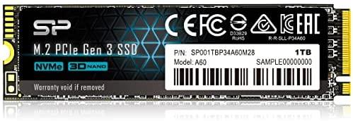 SP Silicon Power 1TB - NVMe M.2 PCIe Gen3x4 2280 SSD