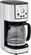 Amazon Basics 12-Cup Digital Coffeemaker with Carafe and Reusable Filter, Stainless Steel