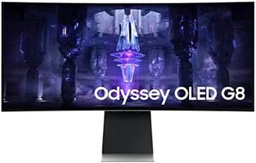 Samsung 34-Inch Odyssey G85SB Series OLED Ultra WQHD Curved Gaming Monitor