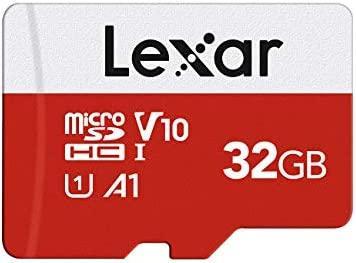 Lexar 32GB Micro SD Card, microSDHC UHS-I Flash Memory Card with Adapter