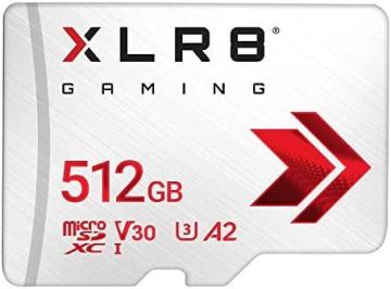 PNY XLR8 512GB Gaming Class 10 U3 V30 microSDXC Flash Memory Card