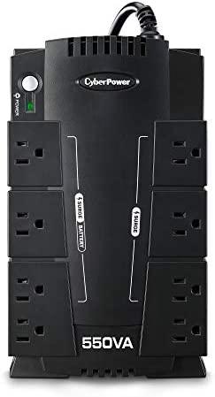 CyberPower CP550SLG Standby UPS System, 550VA/330W
