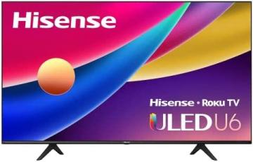 Hisense ULED 4K Premium 55U6GR Quantum Dot QLED Series 55-Inch Class Roku 4K Smart TV