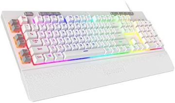 Redragon K512 Shiva RGB Backlit Membrane Gaming Keyboard, White
