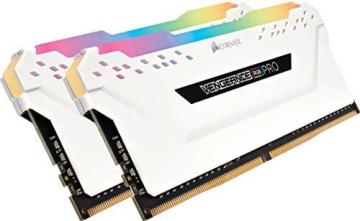 Corsair Vengeance RGB PRO 16GB (2x8GB) DDR4 3000MHz C15 LED Desktop Memory - White