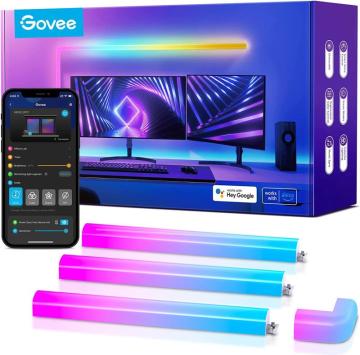 Govee Glide RGBIC LED Wall Lights, Smart RGBIC Wall Sconces
