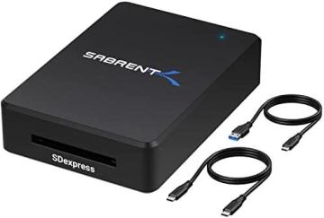 Sabrent USB 3.2 Type C and Type A to SD Express 7.0 Card Reader