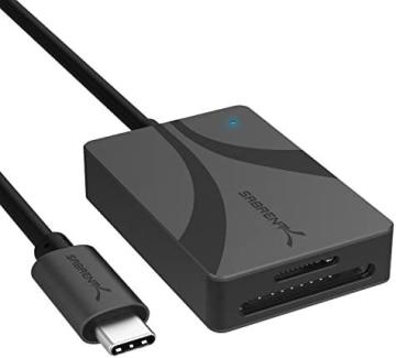 Sabrent USB Type C Card Reader, Dual Slot UHS II SDXC and microSDXC