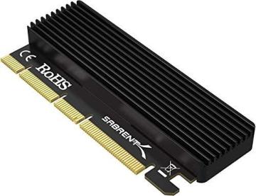Sabrent NVMe M.2 SSD to PCIe X16/X8/X4 Card with Aluminum Heat Sink