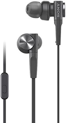 Sony MDRXB55AP Wired Extra Bass Earbud Headphones/Headset, Black