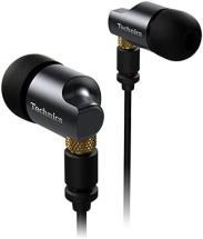 Technics Premium in- Ear Monitors IEM, High-Fidelity Wired in-Ear Earbuds, Black/Gold