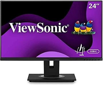 ViewSonic VG2455 24 Inch IPS 1080p Monitor, Black