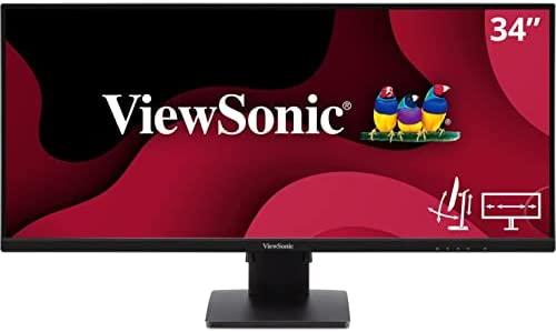 ViewSonic VA3456-MHDJ 34 Inch 21:9 UltraWide WQHD 1440p IPS Monitor