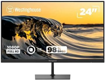 Westinghouse 24" Full HD 1080p LED VA Home Office Computer Monitor