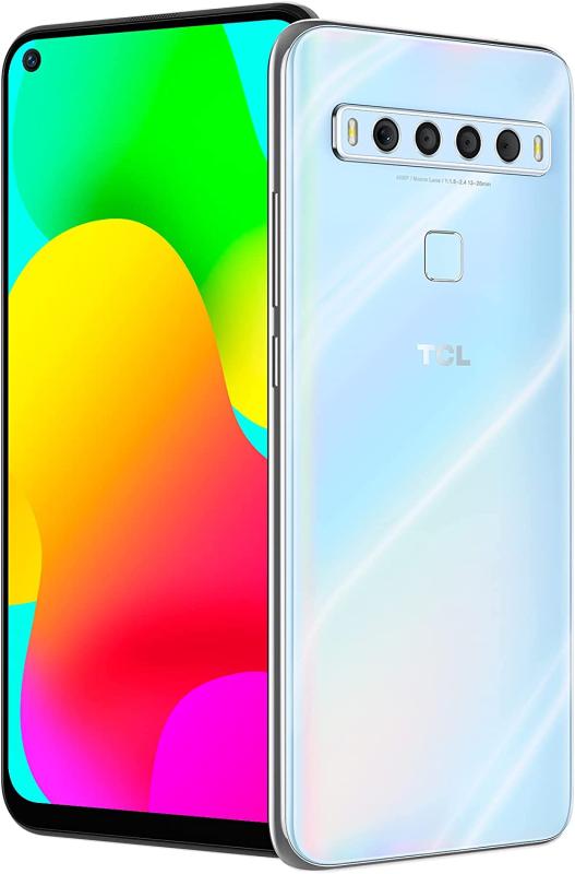 TCL 10L Android Smartphone 256GB+6GB RAM, Arctic White