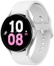 Samsung Galaxy Watch 5 44mm Bluetooth Smartwatch, Silver Bezel w/ White Band